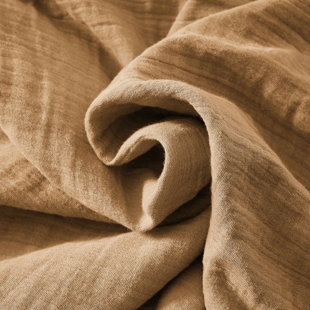 Housse de couette en Gaze de coton Camel