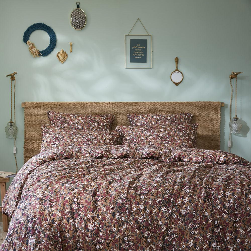 Housse de couette en Gaze de Coton Nora camel