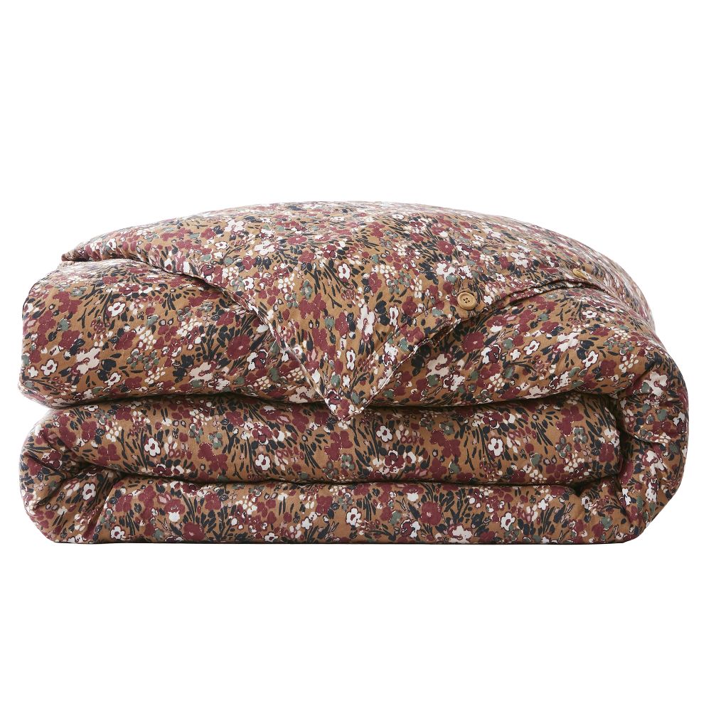 Housse de couette en Gaze de Coton Nora camel