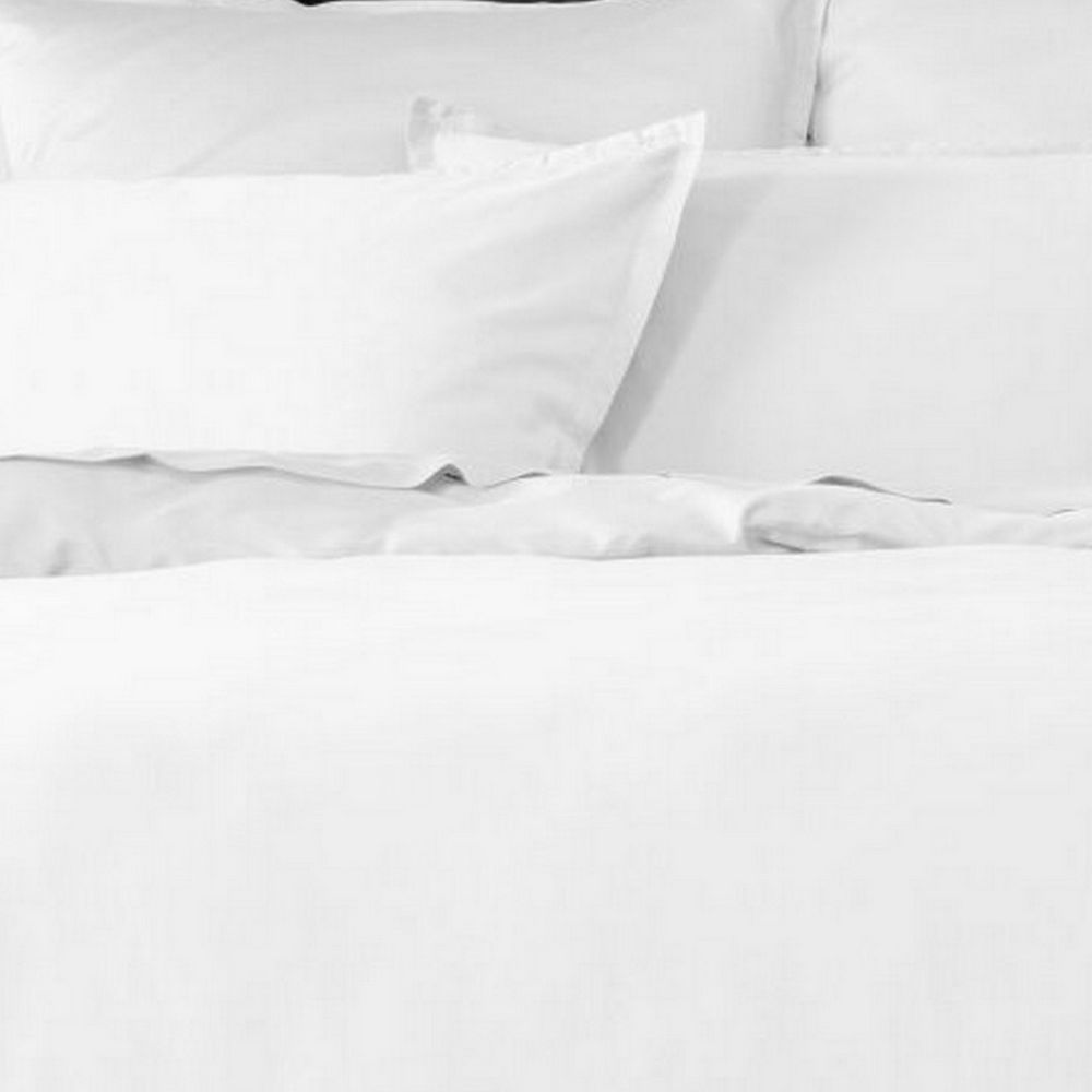 Housse de couette Satin de Coton Blanc