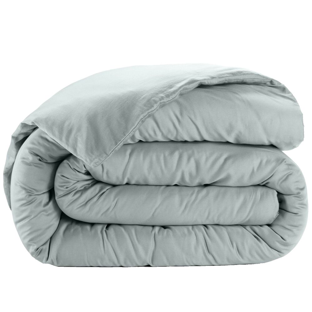 Housse de couette Satin de Coton Celadon