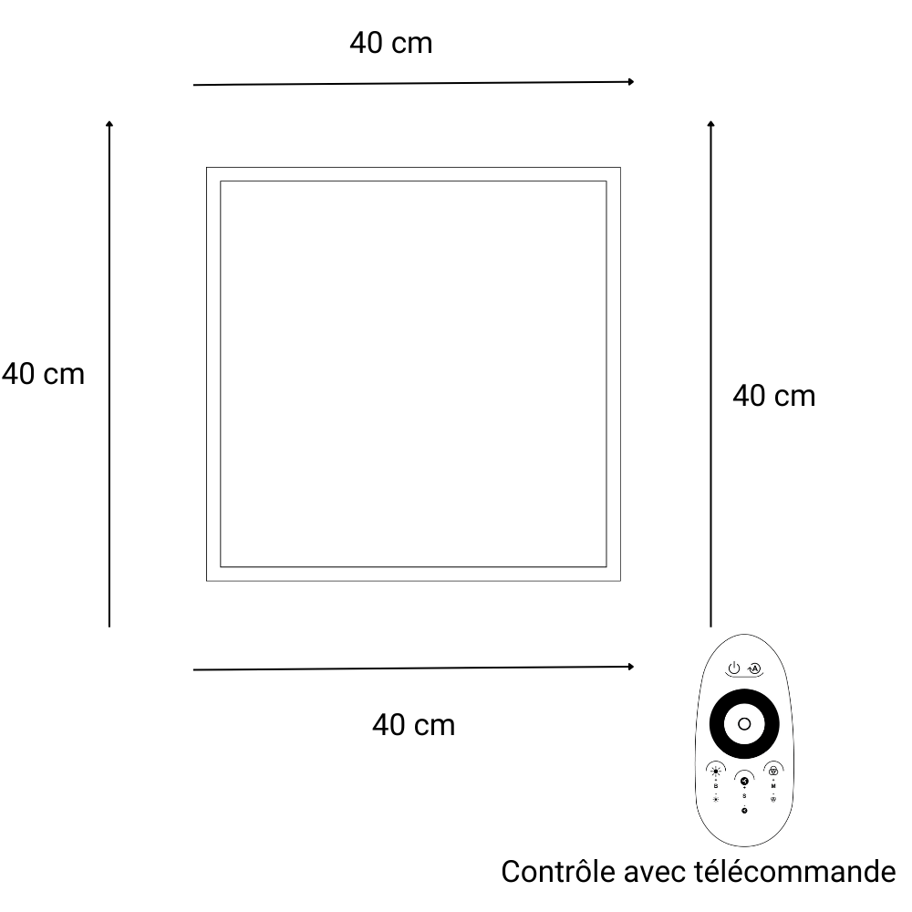 Applique Murale Cube RGB