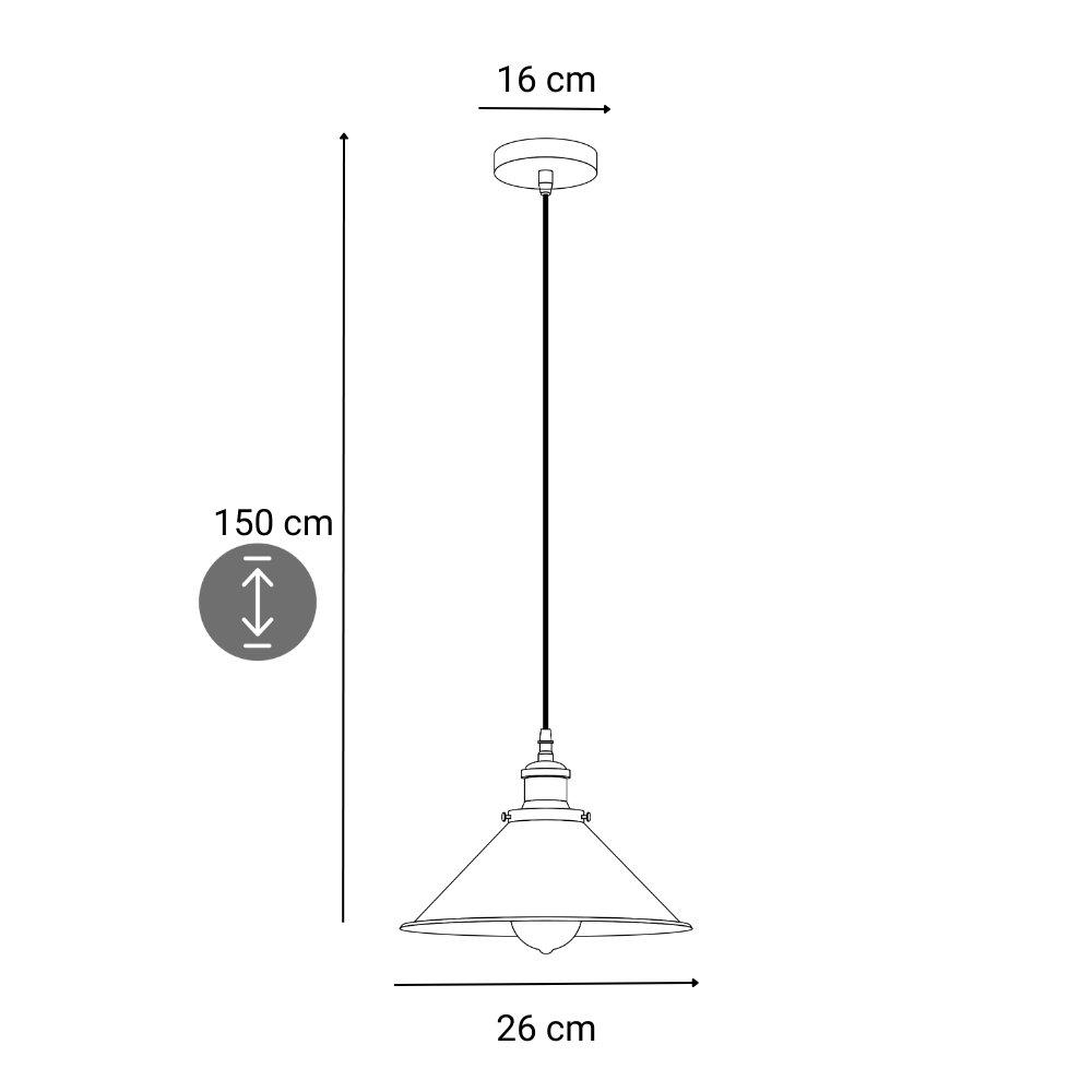 Lampe Suspendue Industrielle