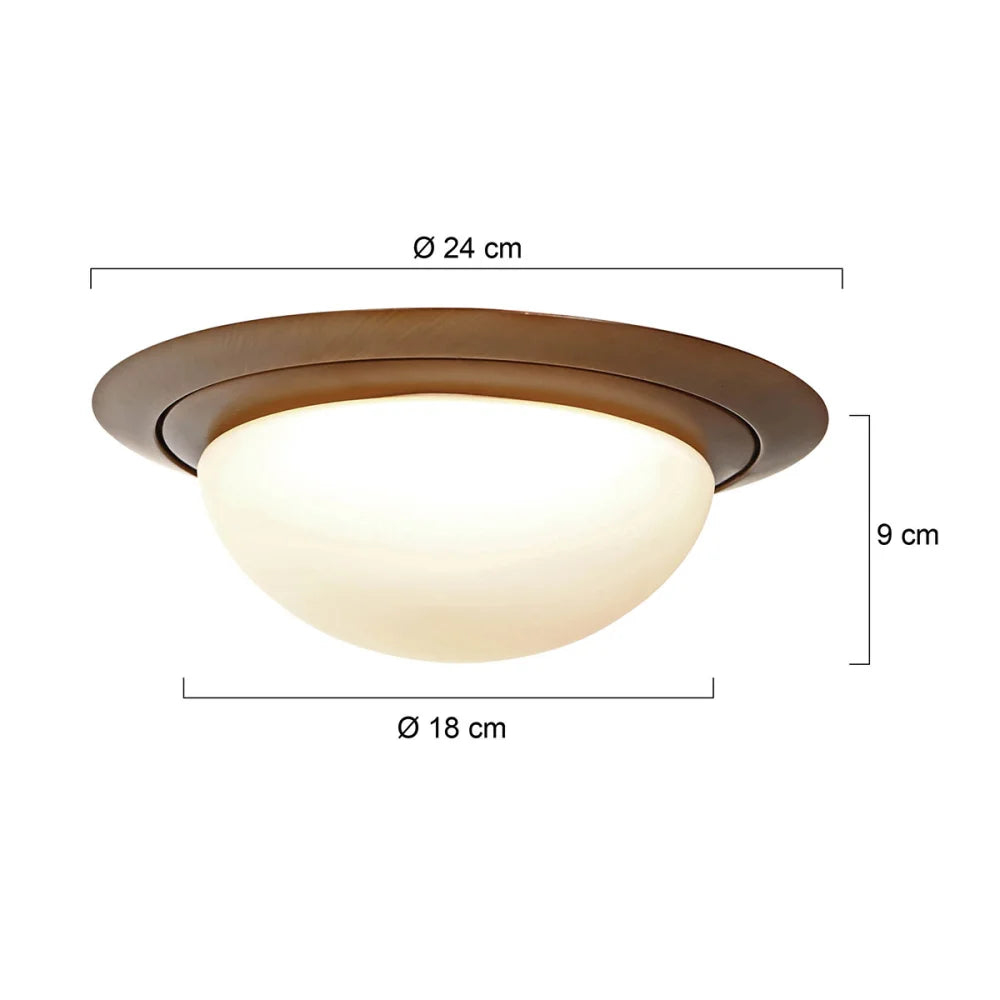 Lampe plafonnier bronze - Ikaro