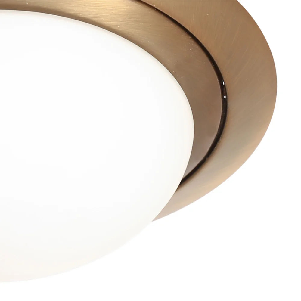 Lampe plafonnier verre métal - Ikaro