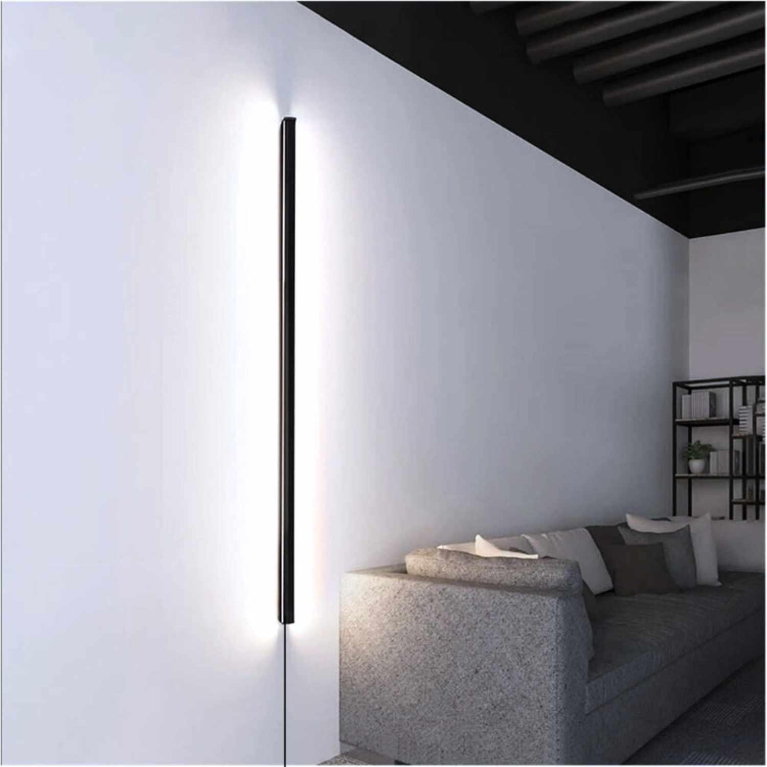 Applique murale Anky 90 cm dimmable noir
