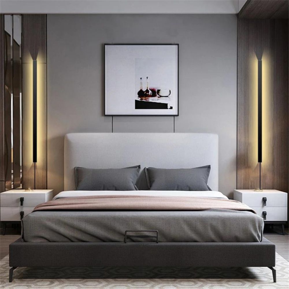 Applique murale Anky 90 cm dimmable noir
