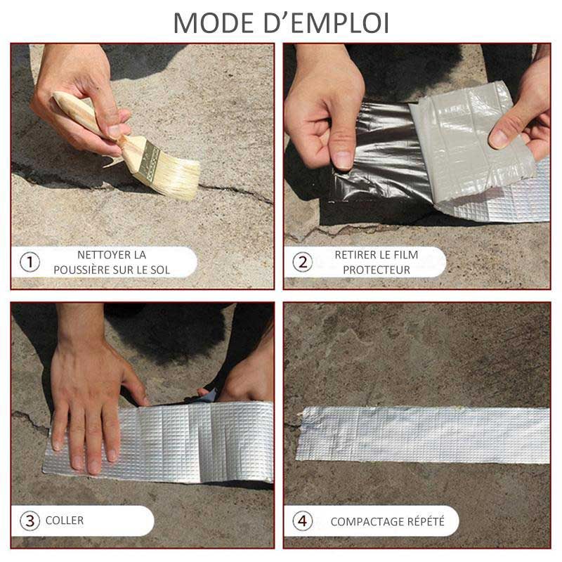 ALUMINIUM TAPE : Ruban Adhésif Hyper Résistant et Étanche