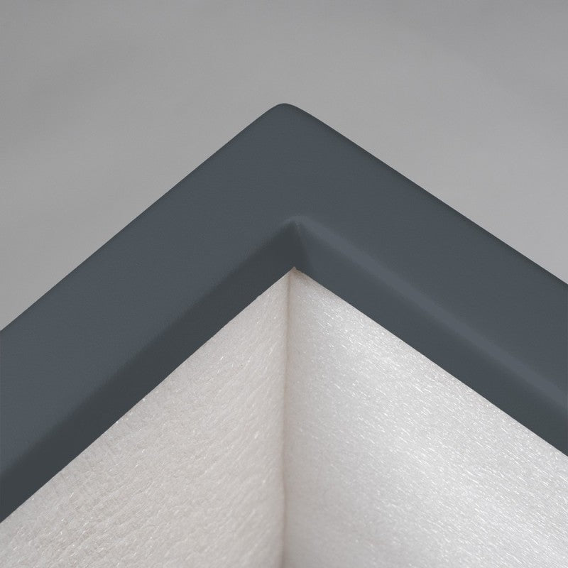 Jardinière carrée Eos - 500 x 500 x 500 mm - Gris anthracite