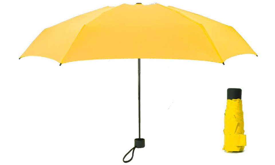 Mini-Parapluie pliable jaune