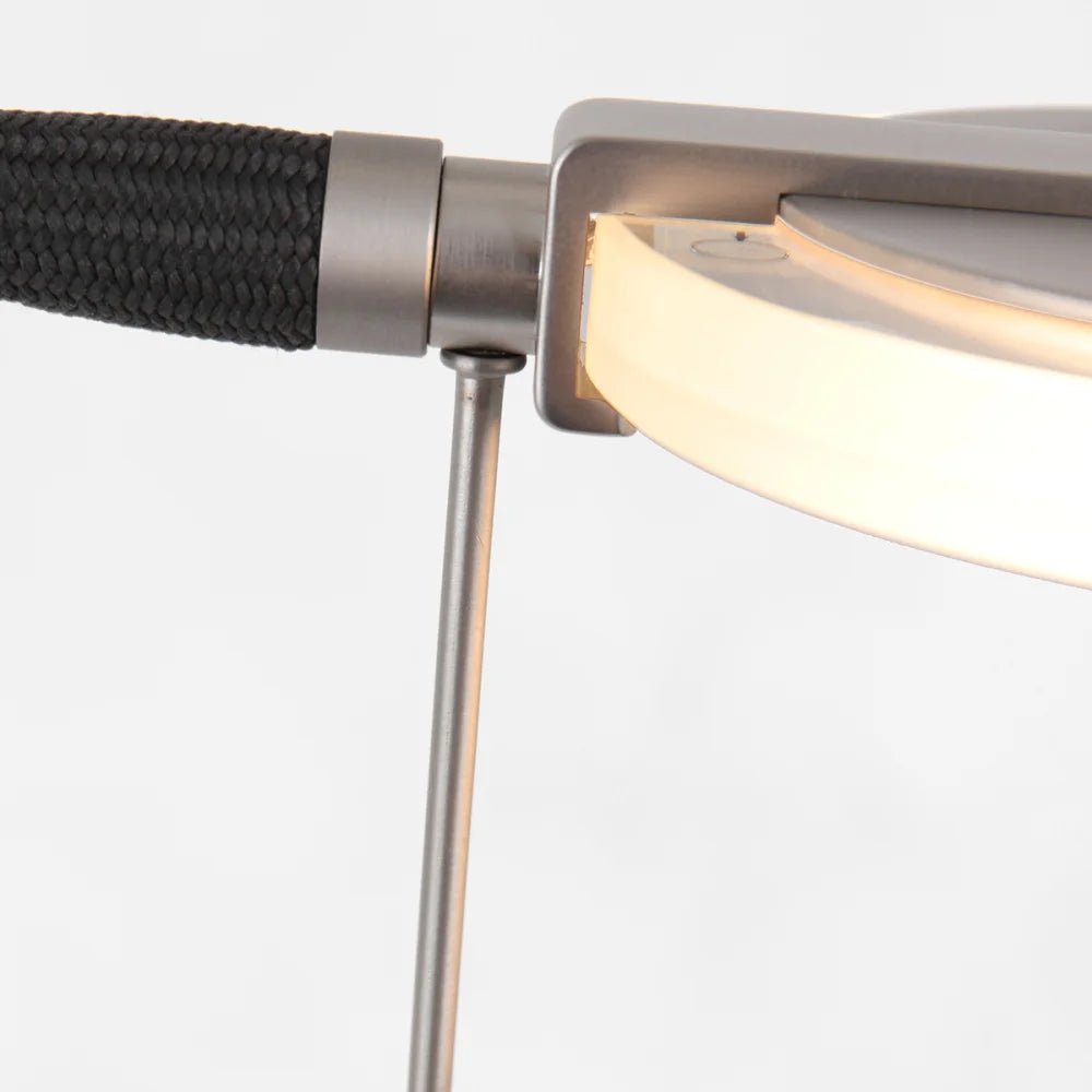 Lampadaire acier, avec bras de lecture - Turound