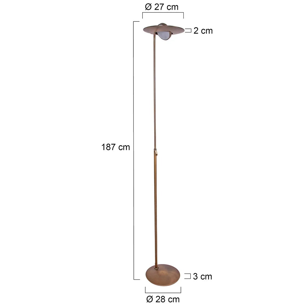 Lampadaire bronze - Zénith