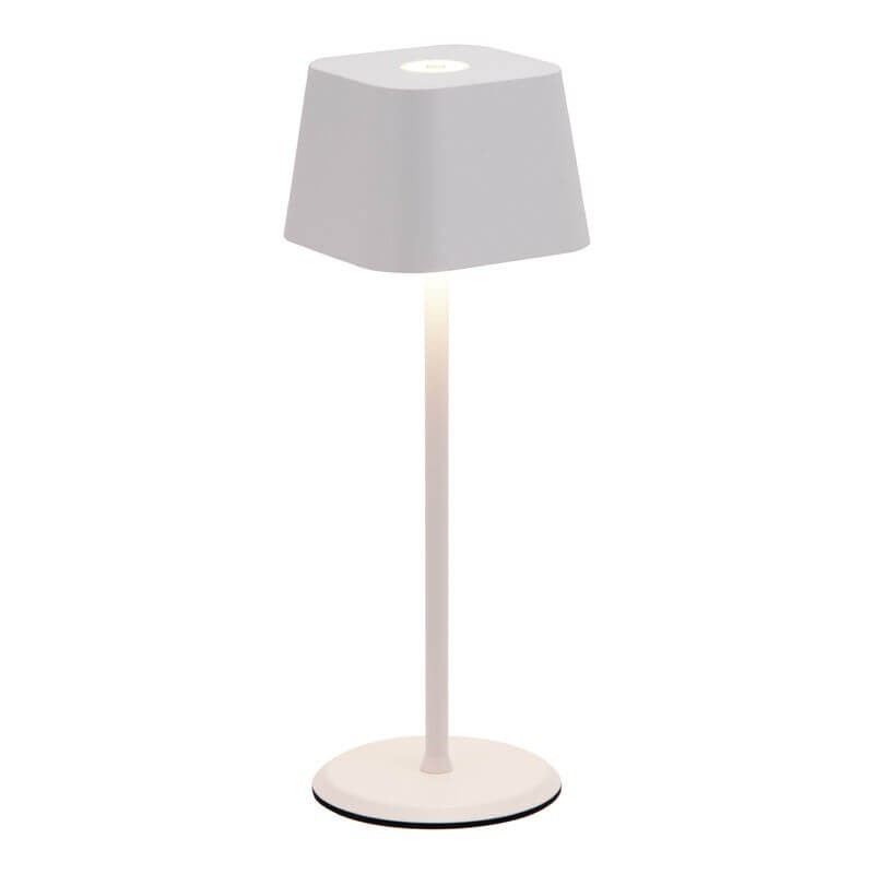 Lampe de table LED sans fil rechargeable Malta - blanche - intérieur & extérieur