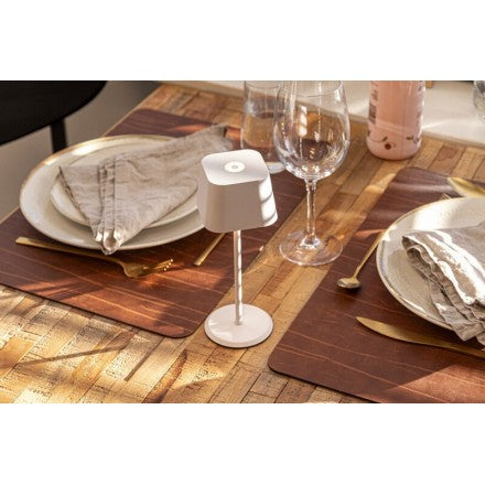 Lampe de table LED sans fil rechargeable Malta - blanche - intérieur & extérieur