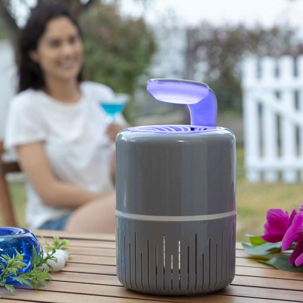 Lampe anti-moustiques à aspiration silencieuse avec led uv