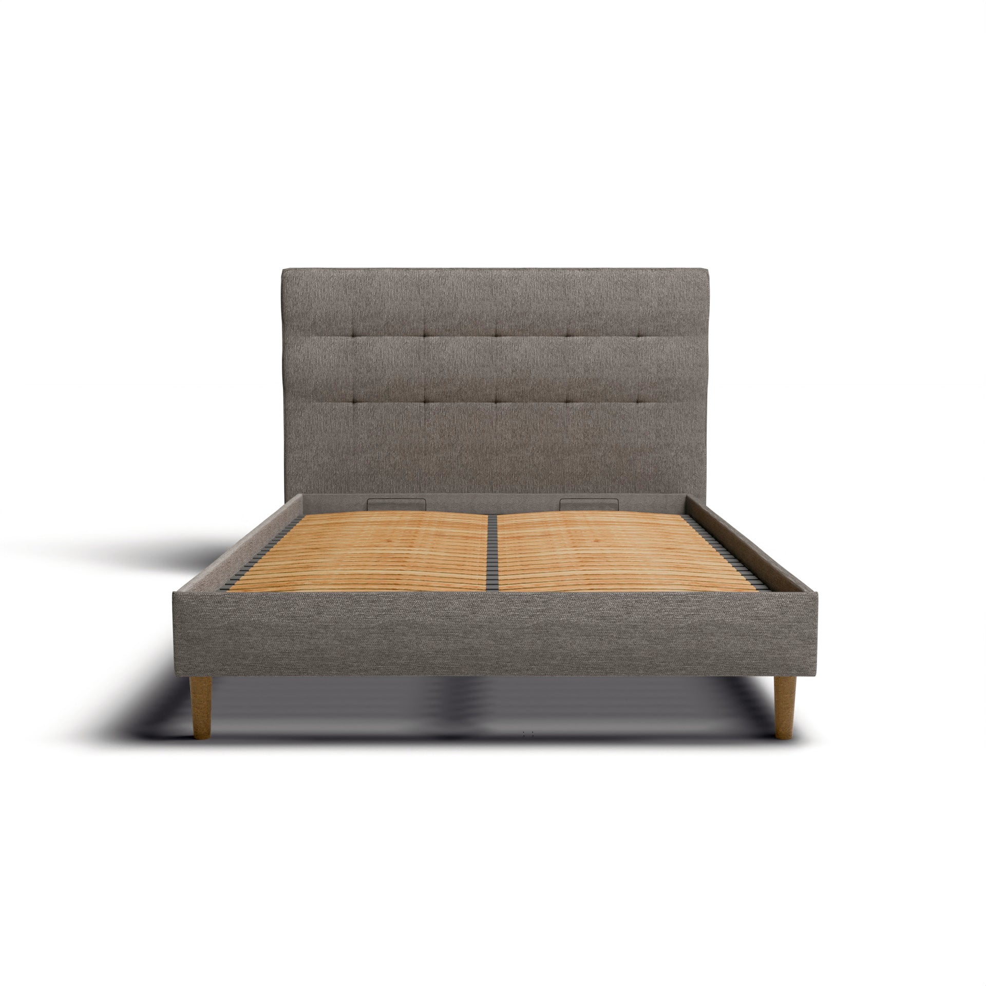 Ensemble lit + tête de lit - Beige - Collection Léa