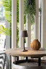 Pack 2 lampes de table LED sans fil rechargeable Milano - noire/taupe - intérieur & extérieur