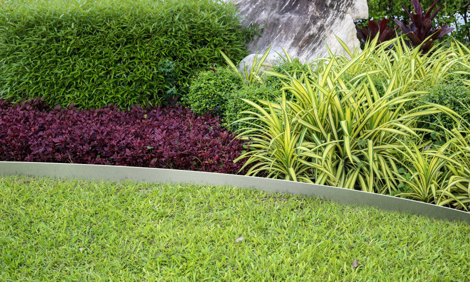 Bordurettes pour parterre en métal - lot de 5