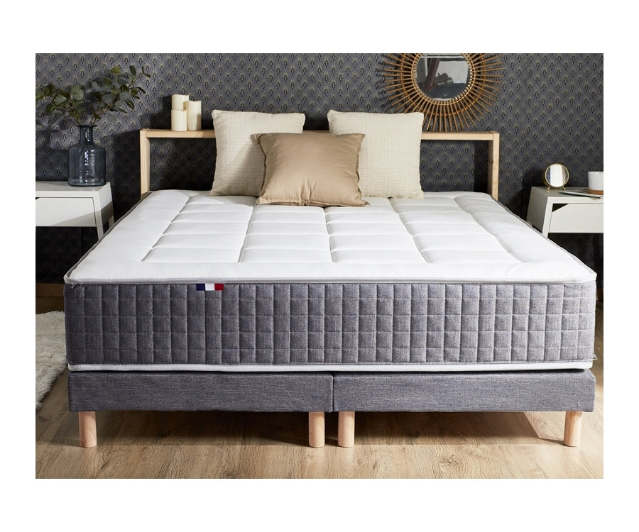 Matelas ressorts 30 cm 7 zones mémoire de forme 140x190 cm