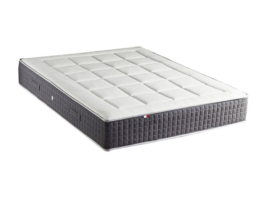 Matelas ressorts 30 cm 7 zones mémoire de forme 140x190 cm