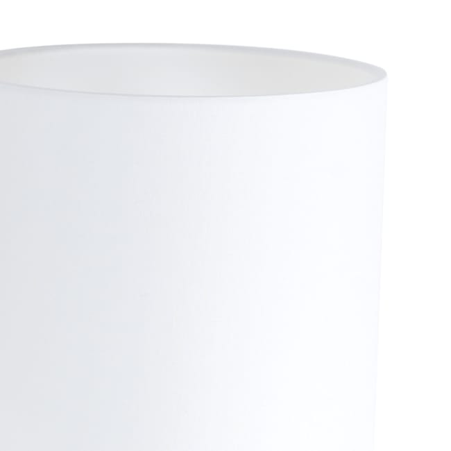 Lampe applique murale acier & blanche - Noor