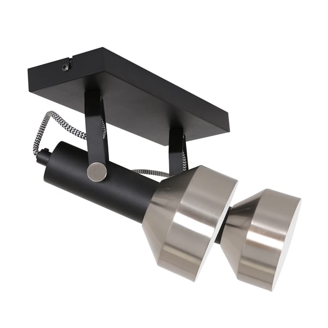 Spot plafond noir - Acier