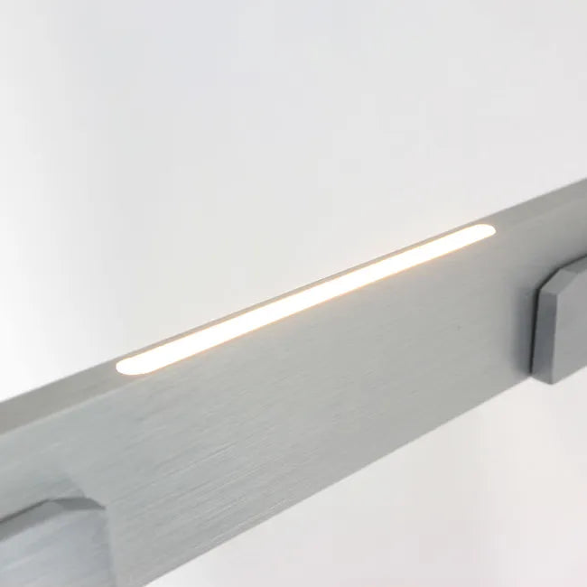 Lampe design suspension en acier brossé - 7 lumières- Bloc