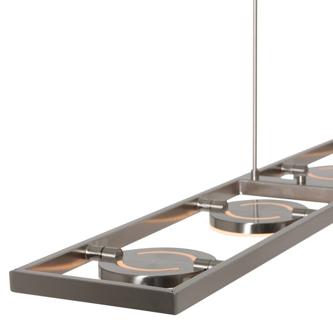 Lampe suspension acier - 4 lumières - Soleil