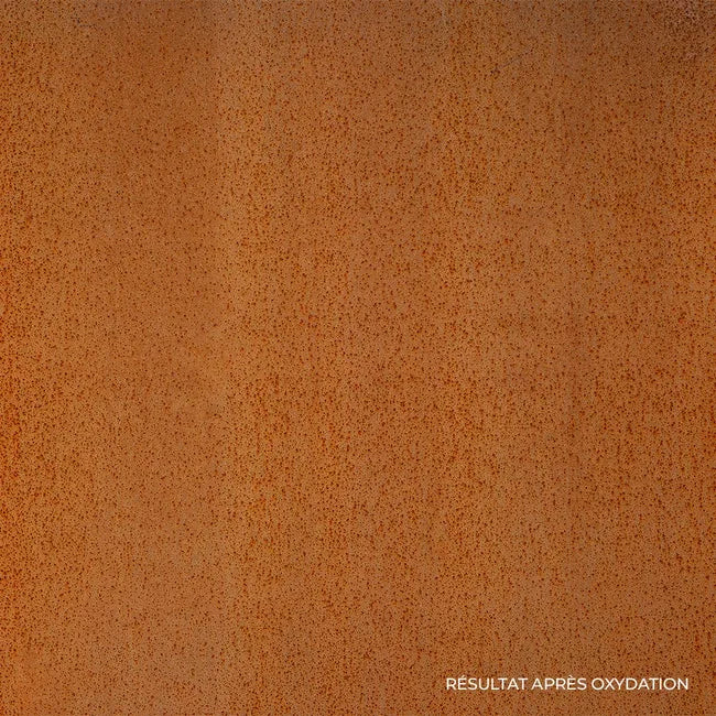 Brasero Keyo en acier Corten - Ø 1200 x 210 mm