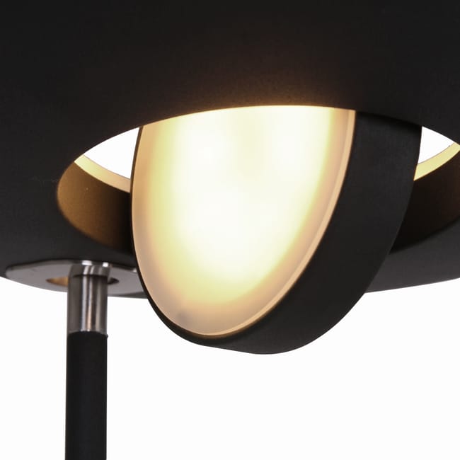 Lampadaire noir avec liseuse - Zénith