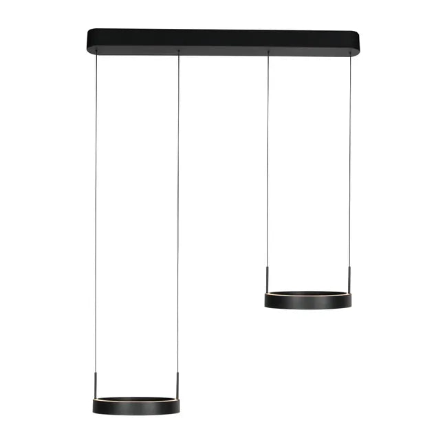 Lampe double suspension noire - Mykty