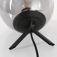 Lampe de table en verre noire - Bollique