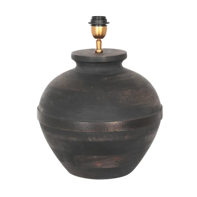 Lampe de table noire - diamètre 28 cm - Lyons