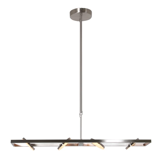 Lampe suspension acier - 4 lumières - Soleil