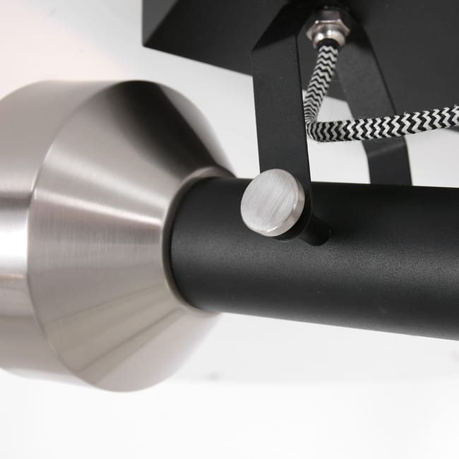 Spot plafond noir - Acier
