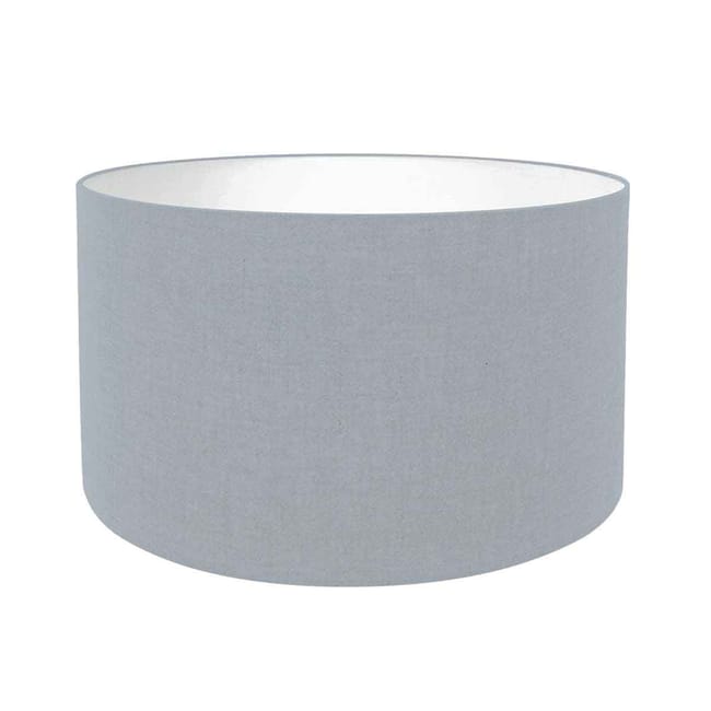 Lampe de table avec abat-jour en lin bleu denim - Lyons