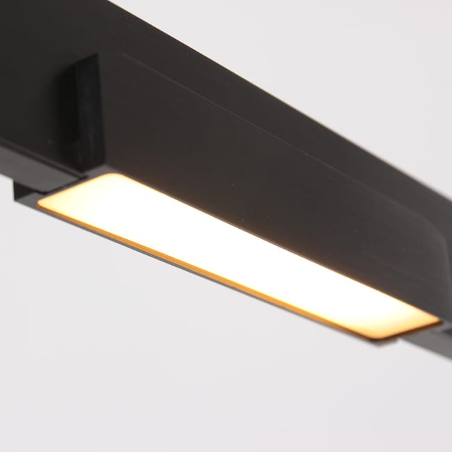 Lampe design suspension noire - 11 lumières - Bloc