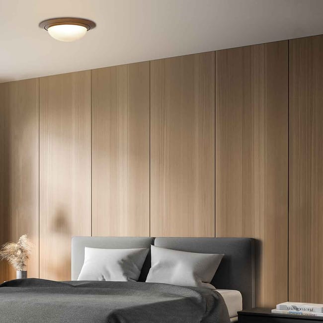 Lampe plafonnier bronze - Ikaro