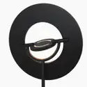 Lampadaire noir avec bras de lecture réglable - Soleil
