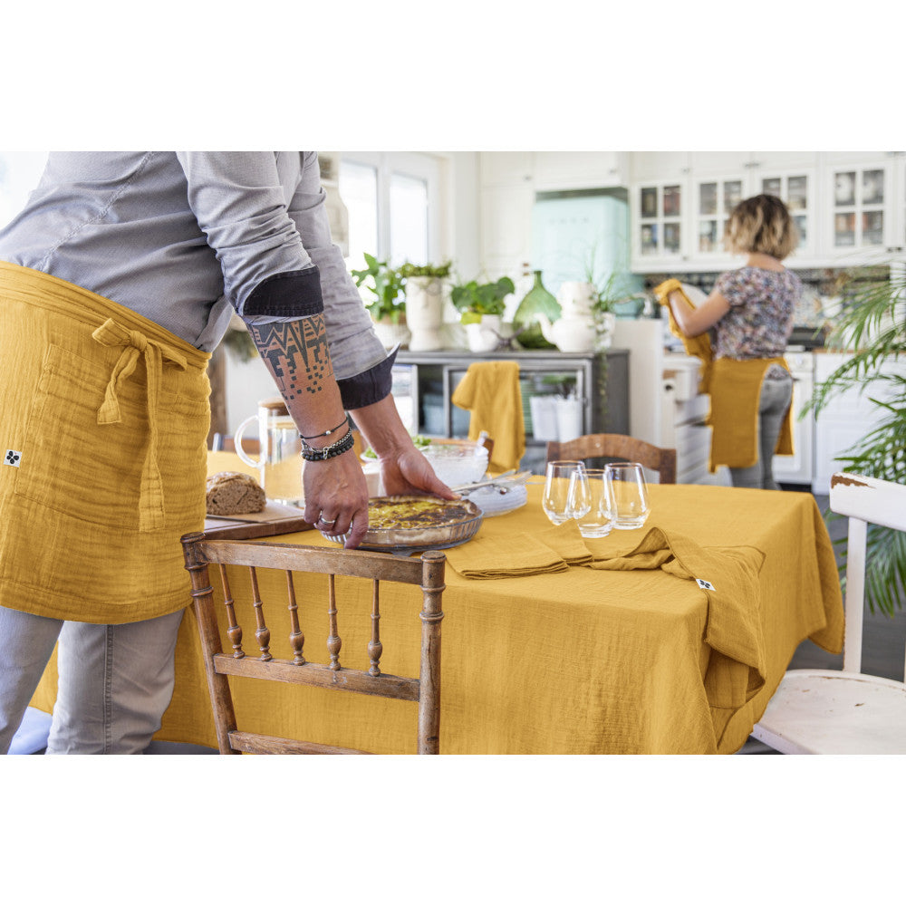 Nappe rectangle 150 x 350 cm GAÏA Safran