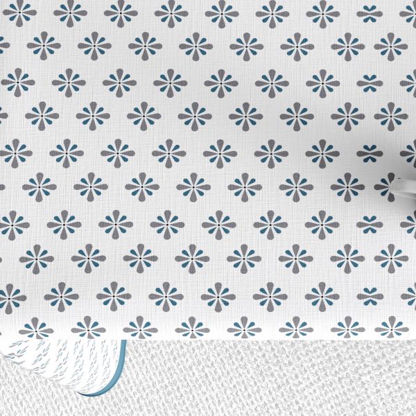 Nappe rectangulaire anti tache 140x250 cm Coton Clema