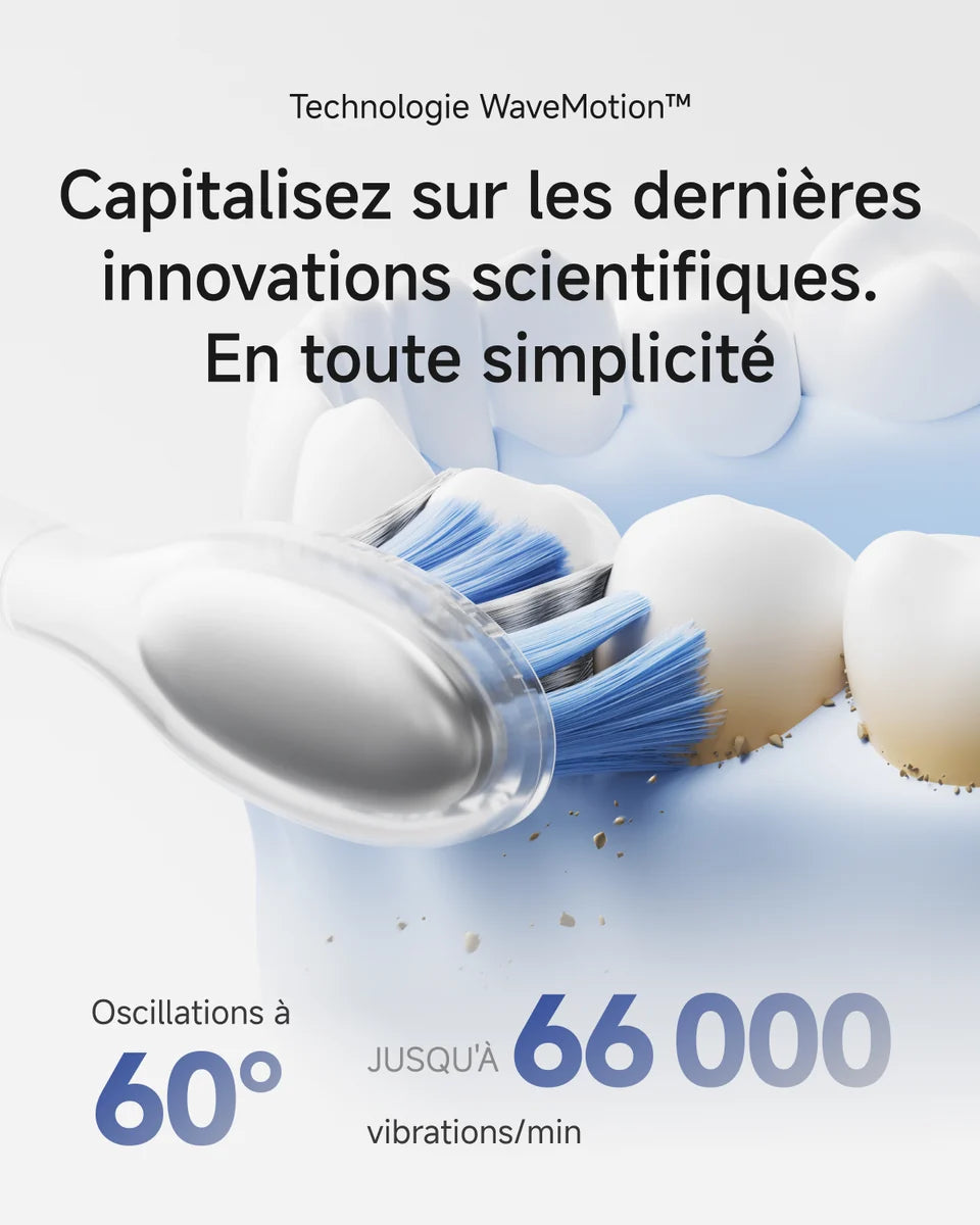 Brosse à dents Wave blanche
