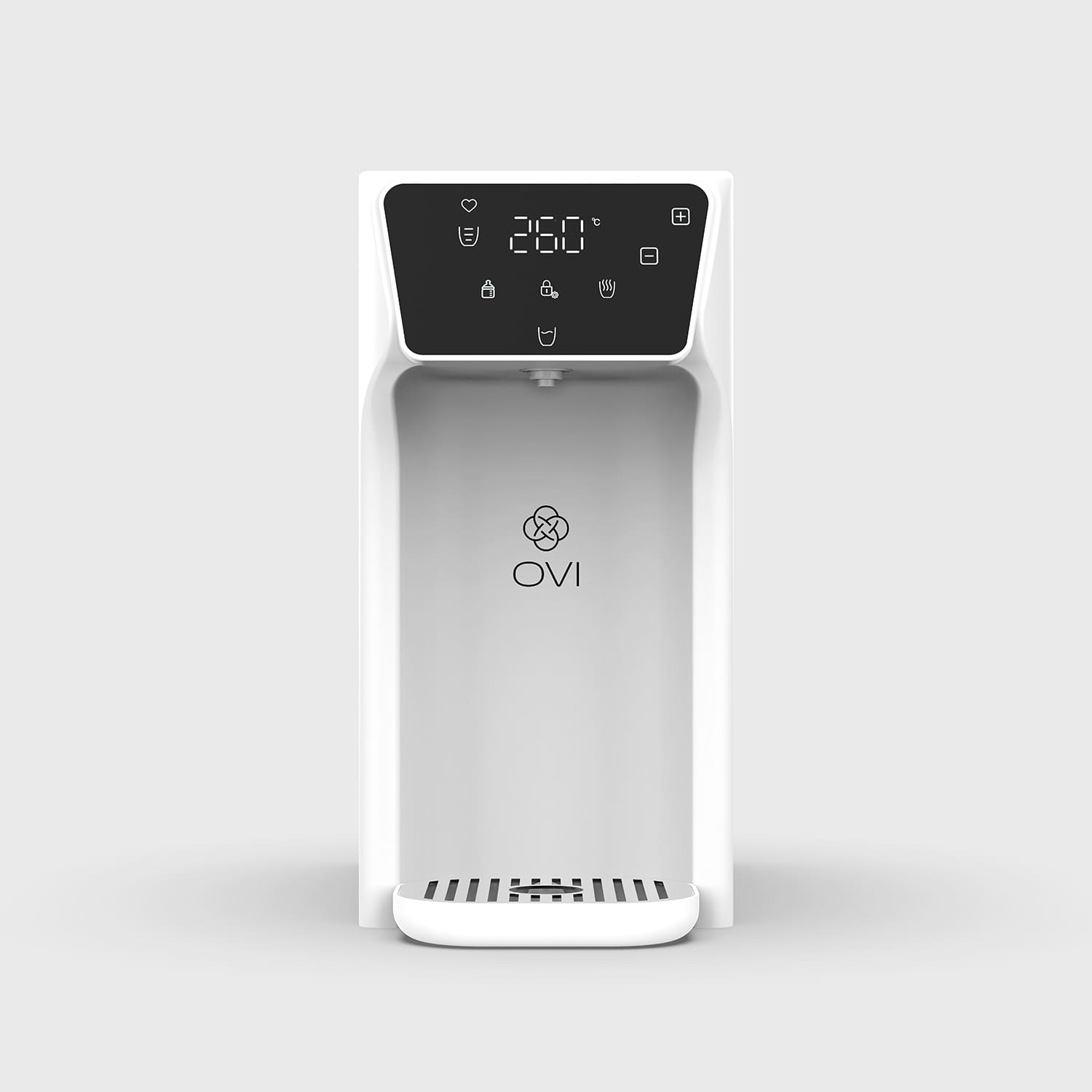 Lot: Fontaine à eau ultra compacte et autonome OVI E – coloris noir + Pack de 6 filtres