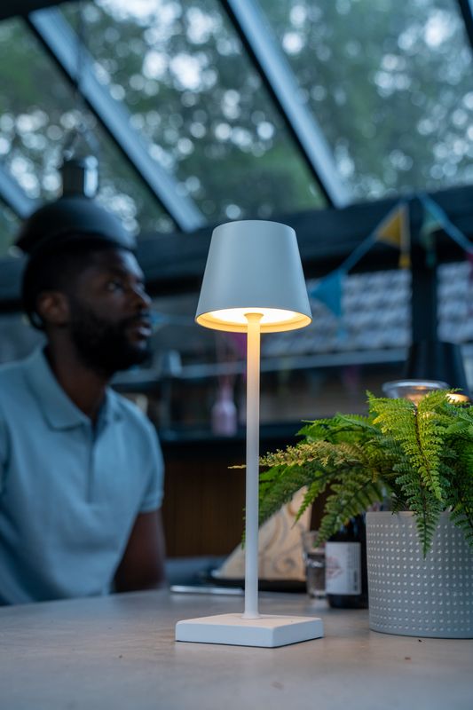 Lampe de Table Nova Blanche - Rechargeable et avec Commande Tactile