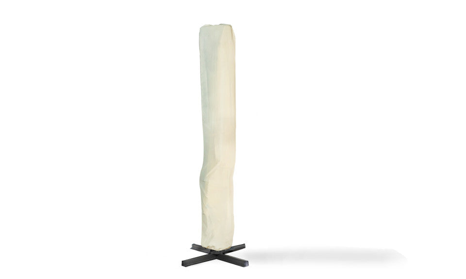 Parasol 360° rectangle créme 4x3m avec housse