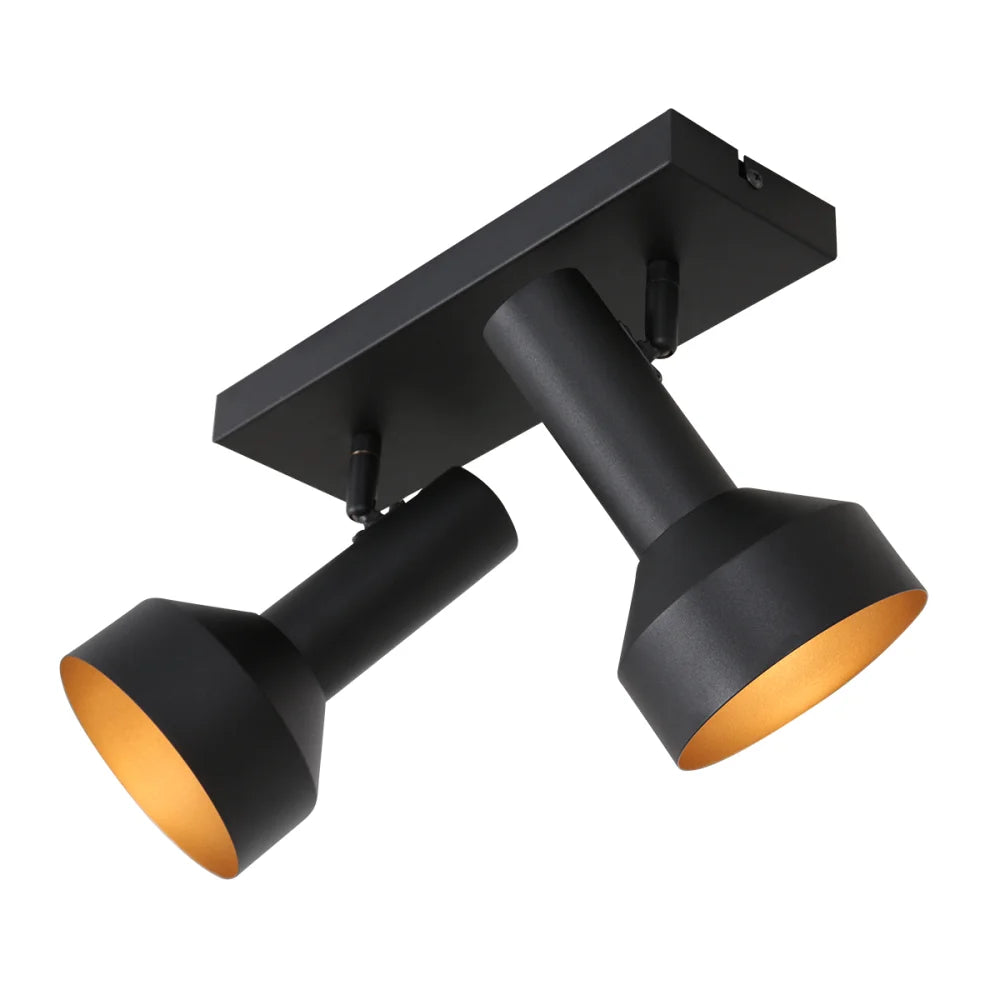 Spot plafond noir & doré - Bundle