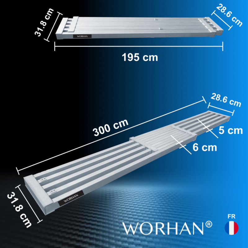 Plateforme Extensible de Travail 300cm