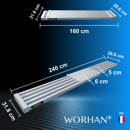 Plateforme Extensible de Travail 240 cm