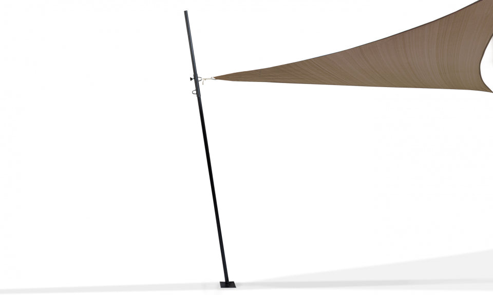 Poteaux ajustables pour voile d'ombrage - Lot de 2