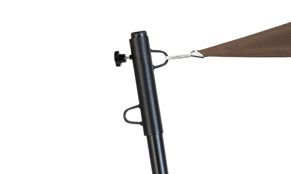 Poteaux ajustables pour voile d'ombrage - Lot de 2